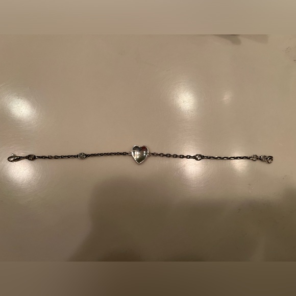 Gucci interlocking G light blue enamel heart bracelet - Picture 7 of 8